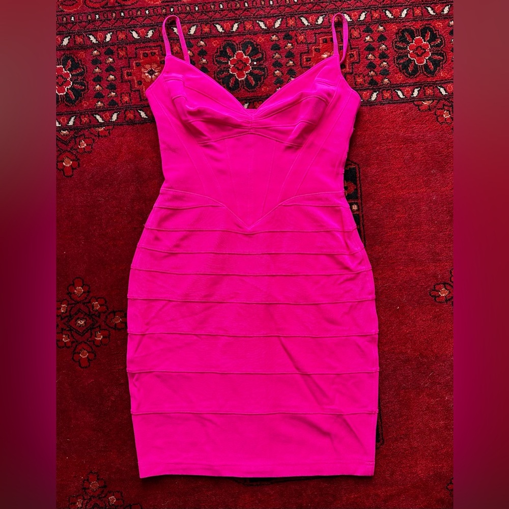 Elegant Pink Mini Dress